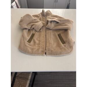 Marissa Webb Sherpa Denim Zip Up Coat
